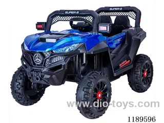 Children's electric police car with remote control Stroller