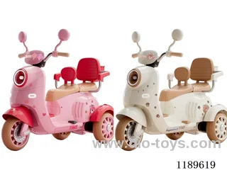 Children's two-seater Mulan electric motorcycle 6V4.5 battery