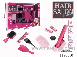 Electric Hairdressing Simulation Set with Hair Straightening Stick 11-Piece Set