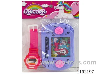 Unicorn water dispenser + watch set