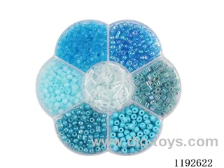 DIY Jewelry Set(Rice Beads + Tube Beads + Thread (7 compartments))