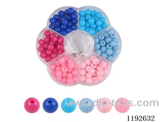DIY Jewelry Set(8cm round beads + thread (7 compartments))