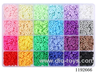 DIY Jewelry Set(Soft Pottery Tablet + Line (24 Grids))