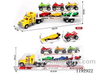 Trailer loaded skid steer 3PCS beach buggy 3PCS construction vehicle