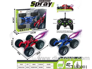 27MHZ rc stunt car with spray included battery 2 colors