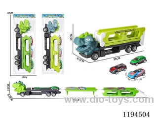 Dinosaur Head Ejector Car w/ 3 Metal Cars