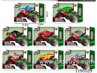1:64 Alloy Sliding Sasquatch Dinosaur Car