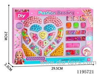 DIY beads with small rubber bands, rings, hairpins, terry