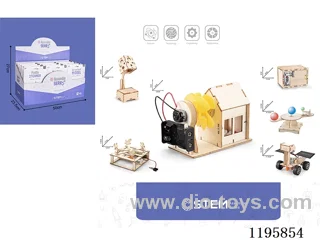 Wooden assembling science experiment 6 in 1 -12PCS/box