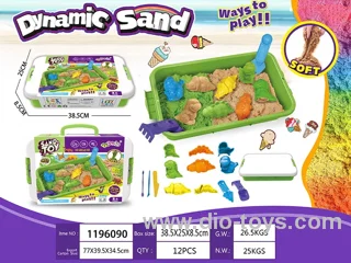 1500g 3D dinosaur space sand sensory box