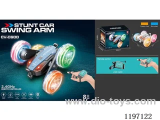 Lighted Wheel Swing Arm Stunt Vehicle