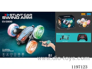Lighted Wheel Swing Arm Stunt Car