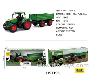 Slide Farm Tractor Simulation Farmer Vehicle in window box