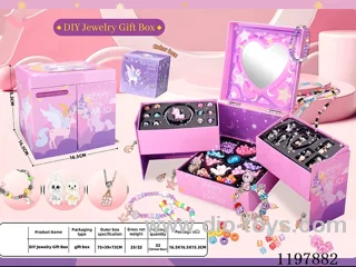 DIY beading craft gift box