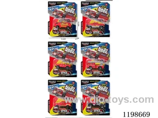 1:64 free wheel alloy fire truck