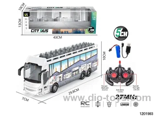 1:24 27mhz 5ch RC bus with light included battery
