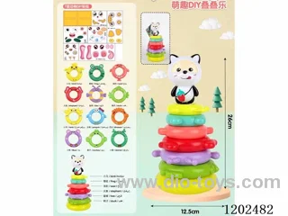 DIY 7-layer Shiba Inu Rainbow Circle with Stacking Joy and Cute Fun