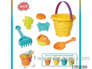 Beach Castle Bucket Set of 7