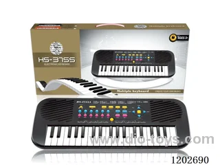 37 Keys Multi-function Black Electronic Piano with Microphone + USB Connection Cable