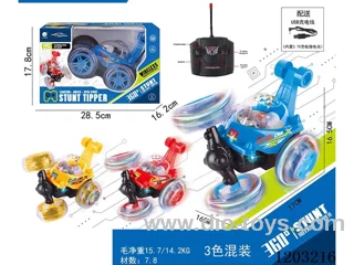 Lights and music stunt dump car (included battery)