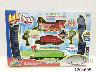 (GCC) Electric light music track train (included battery) Lithium battery with USB cable