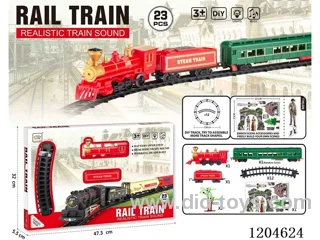 (GCC) Electric Light Music Track Train (battery not included)