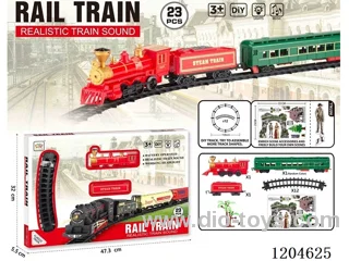 (GCC) Electric light music track train (included battery) Lithium battery with USB cable