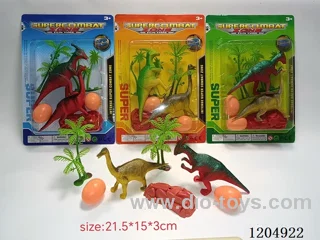 Simulation scene 7pcs - dinosaur 2pcs, coconut tree 2pcs, 1 stone, 2 dinosaur eggs