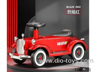Children's electric car/6V4.5 battery, 380 motor drive, fully enclosed car bottom, double-layer integrated wheels, front face plated parts, four simulated headlights, dazzling lighting, dynamic early education music
