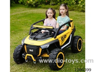 Children's electric car/All terrain UTV off-road vehicle, independent true shock absorber, leather seats, multifunctional central control dynamic music, LED lights with Bluetooth, 2.4G one-on-one remote control, USP interface, 12v7 battery. Four wheel drive 390 motor for stronger power and longer en