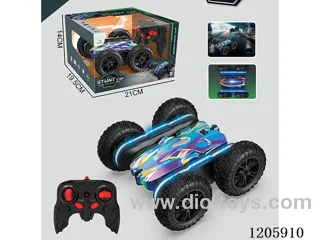 2.4G 4-wheel rc stunt car with light included battery