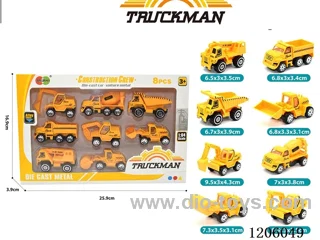 free wheel alloy car 8PCS