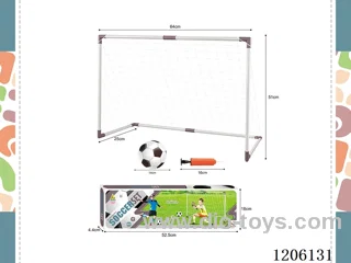 Single-goal soccer goal set