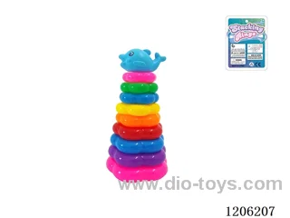9-Layer Flower Rainbow Rings(Dolphin)
