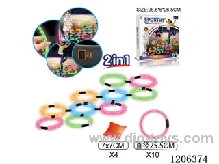 Lighted Hopscotch + Lighted Sandbag 2 in 1
