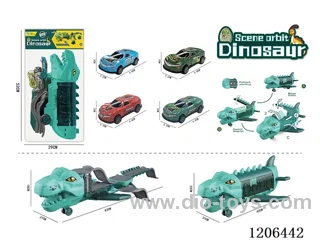 Dinosaur track storage inertia airplane