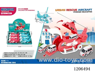 Storage airplane + 1 pull back ambulance