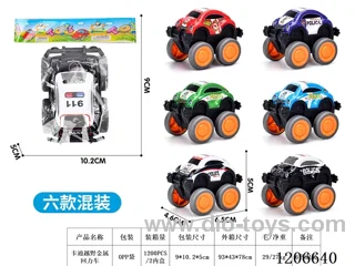 Cartoon off-road metal pull-back car