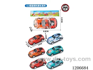 Labube pull-back metal car