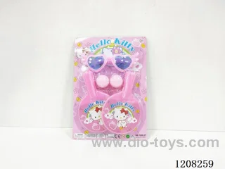 KT cat table tennis racket plus glasses