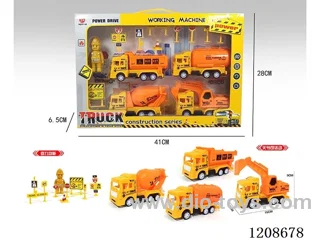 pull back engineering vehicle 12PCS