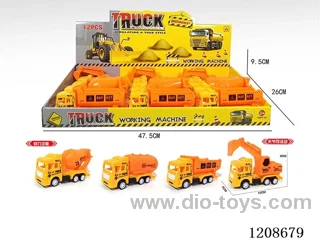 pull back engineering vehicle 12PCS
