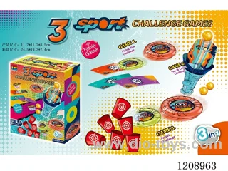 Frisbee three-in-one game