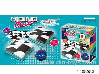 Hidden building block game