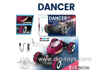 2.4G 1：16 rc stunt car with light included battery