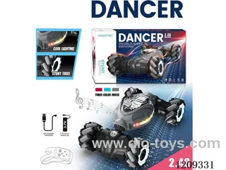 2.4G 1：16 rc stunt car with light included battery