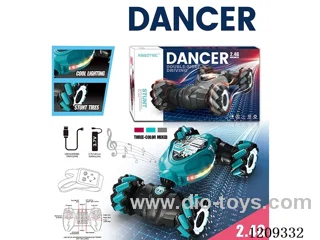 2.4G 1：16 rc stunt car with light -dual remote control included battery