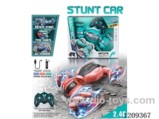 2.4G 1：16 rc stunt car with light included battery