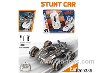2.4G rc stunt car with light included battery