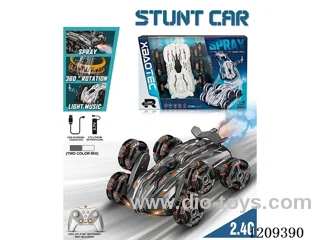 2.4G 6-wheel rc stunt car W L/M/spray included battery